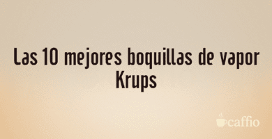 Las 10 mejores boquillas de vapor Krups