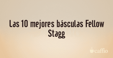 Las 10 mejores básculas Fellow Stagg