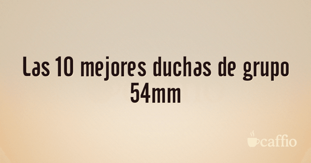 Las 10 mejores duchas de grupo 54mm