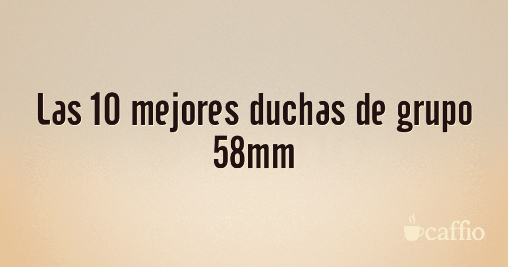 Las 10 mejores duchas de grupo 58mm