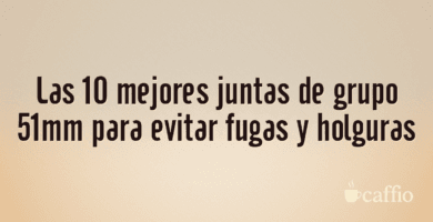 Las 10 mejores juntas de grupo 51mm para evitar fugas y holguras