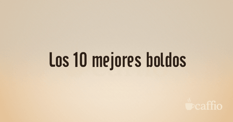 Los 10 mejores boldos