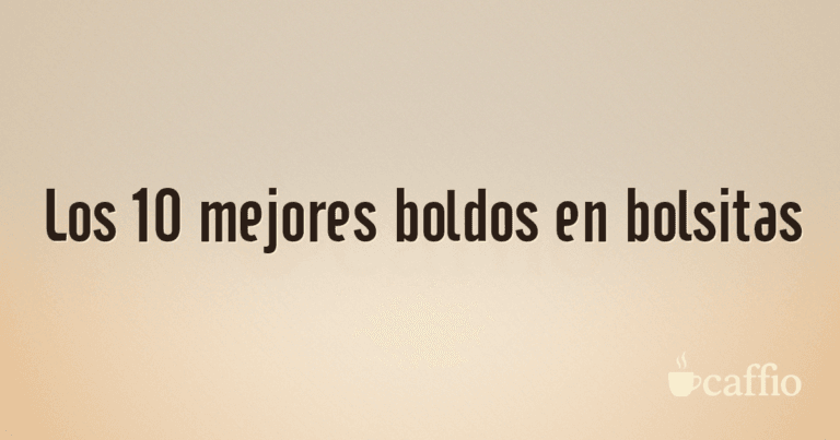 Los 10 mejores boldos en bolsitas