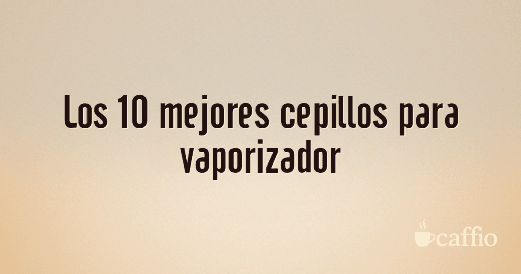 Los 10 mejores cepillos para vaporizador