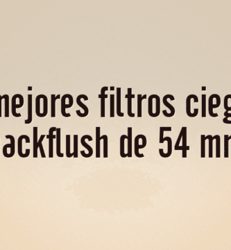 Los 10 mejores filtros ciegos para backflush de 54 mm
