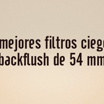 Los 10 mejores filtros ciegos para backflush de 54 mm