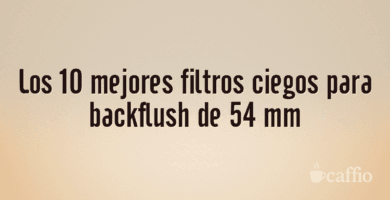 Los 10 mejores filtros ciegos para backflush de 54 mm Los 10 mejores filtros ciegos para backflush de 54 mm