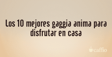 Los 10 mejores gaggia anima para disfrutar en casa Los 10 mejores gaggia anima para disfrutar en casa