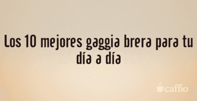 Los 10 mejores gaggia brera para tu día a día Los 10 mejores gaggia brera para tu día a día