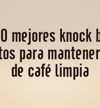 Los 10 mejores knock boxes compactos para mantener tu zona de café limpia