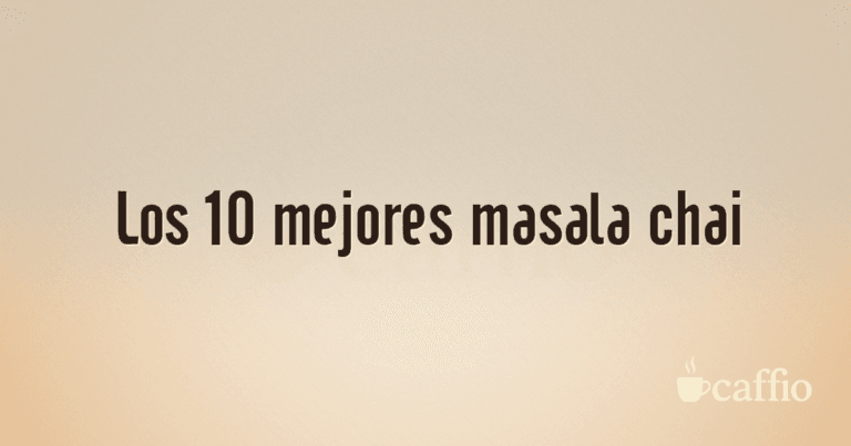 Los 10 mejores masala chai