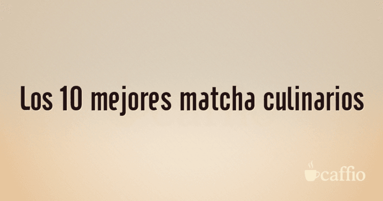 Los 10 mejores matcha culinarios