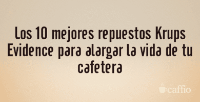 Los 10 mejores repuestos Krups Evidence para alargar la vida de tu cafetera