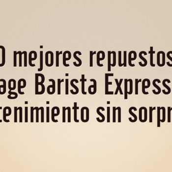 Los 10 mejores repuestos para Sage Barista Express y mantenimiento sin sorpresas