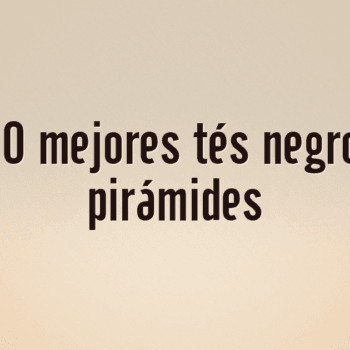 Los 10 mejores tés negros en pirámides