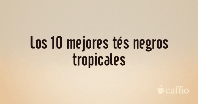 Los 10 mejores tés negros tropicales